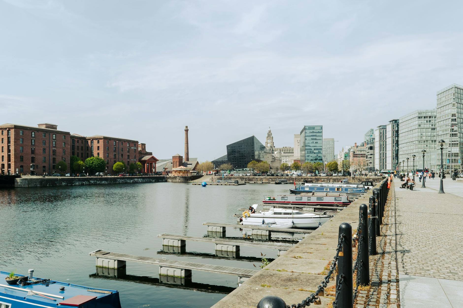 Liverpool waterfront and Albert Dock area on a day trip from Manchester