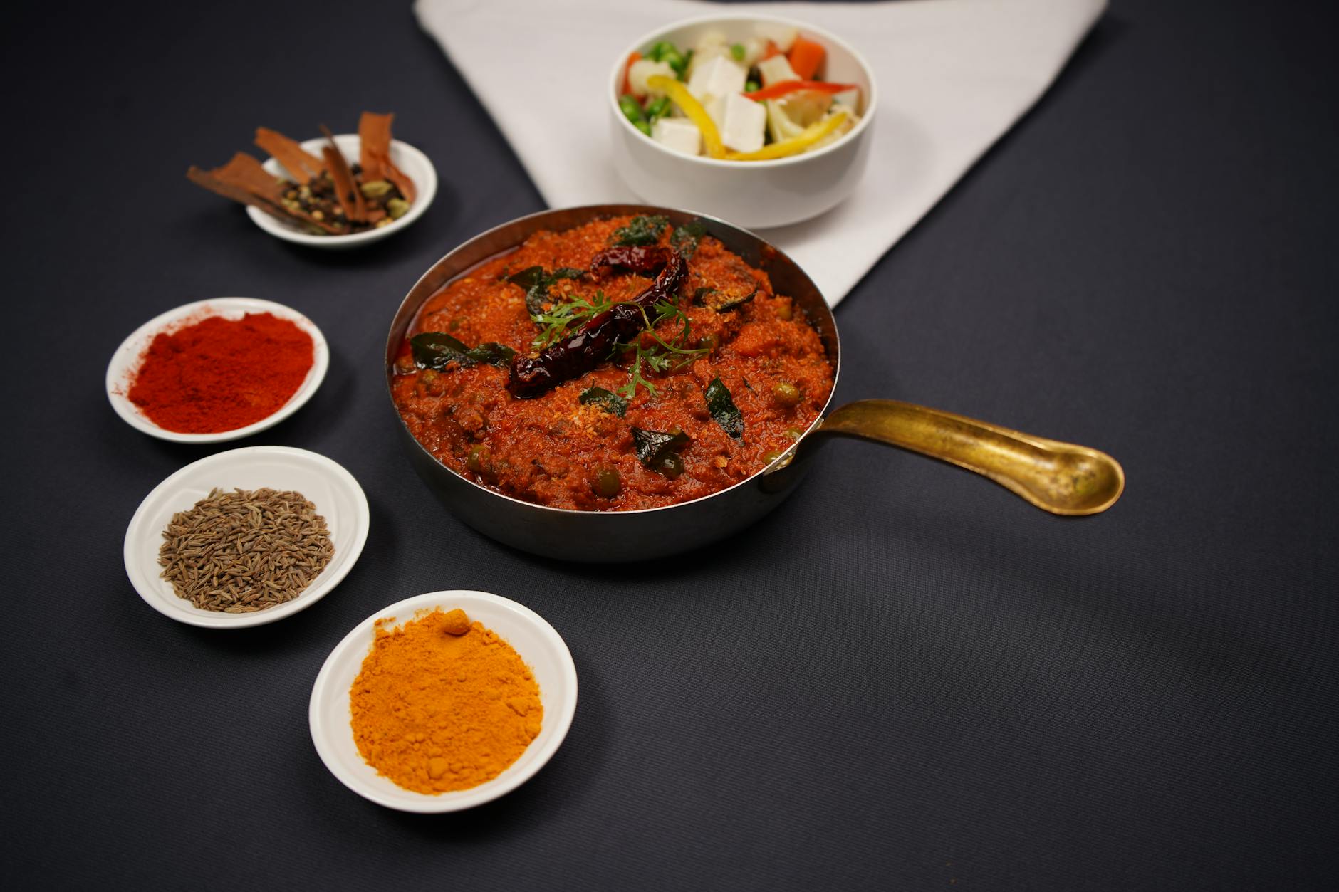 Authentic curry dish with aromatic spices served at a Manchester restaurant