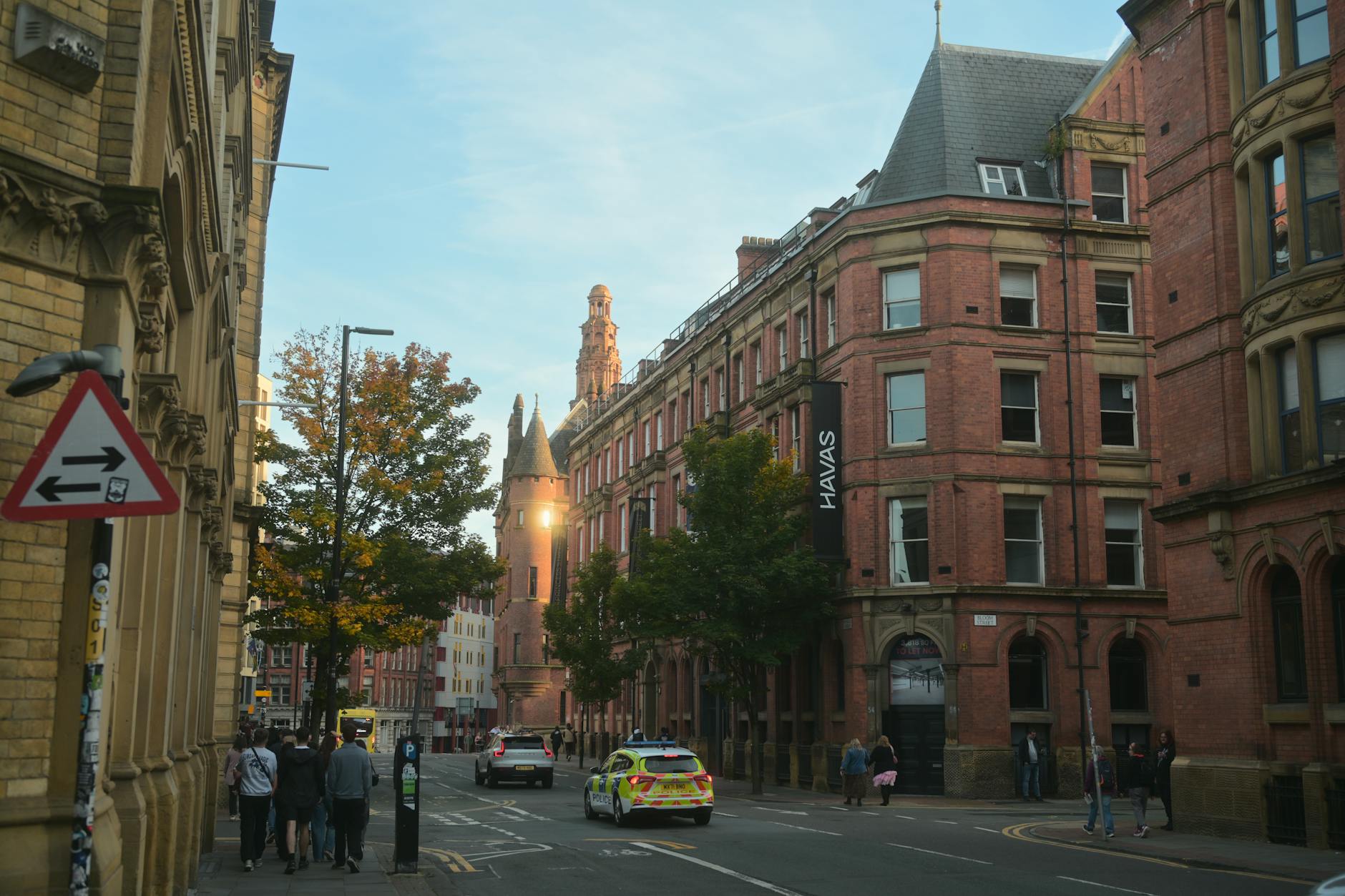 Colourful street scene in Manchester Northern Quarter neighbourhood