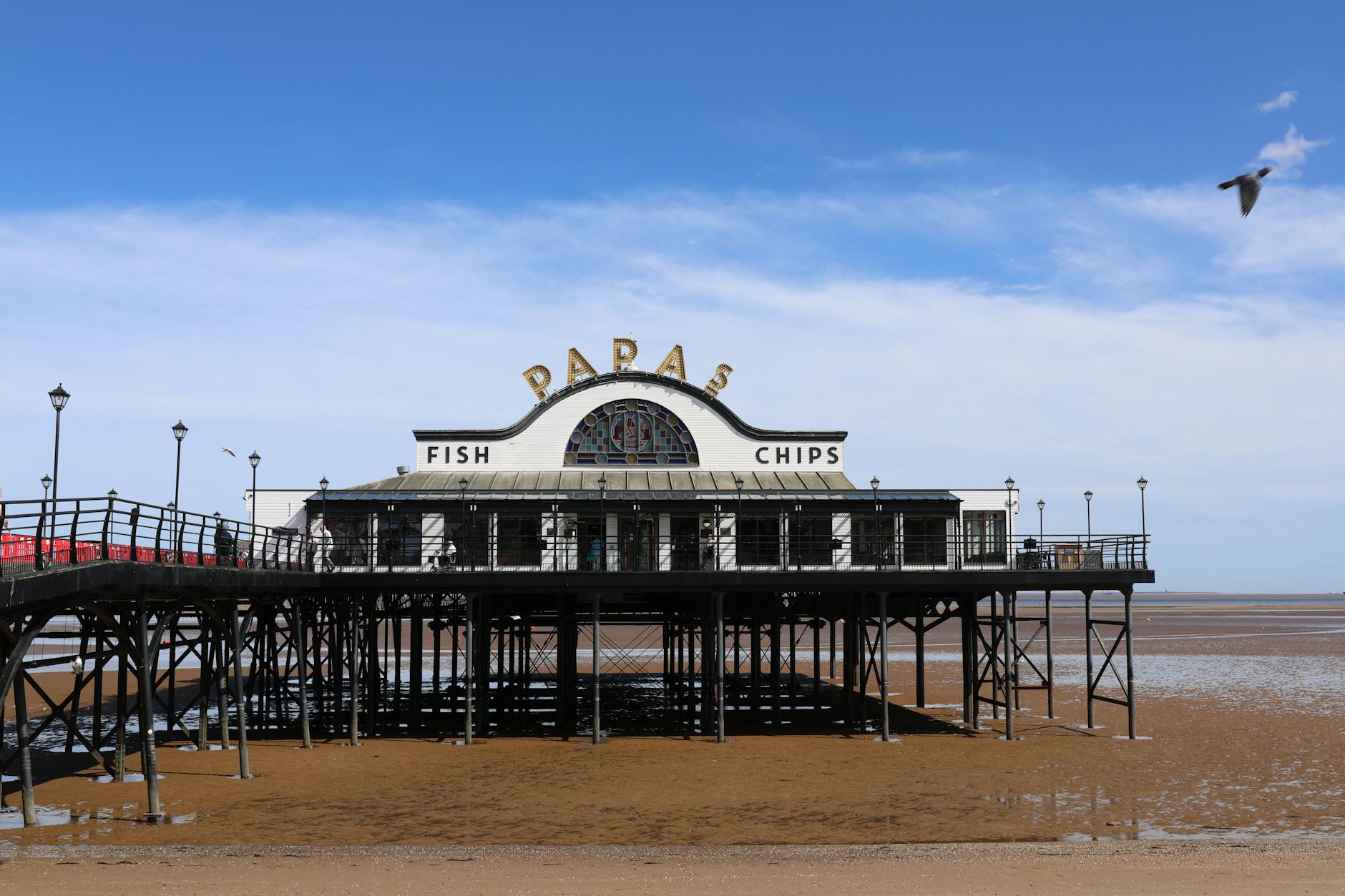 Blackpool beach donkeys sand sea pier traditional British seaside