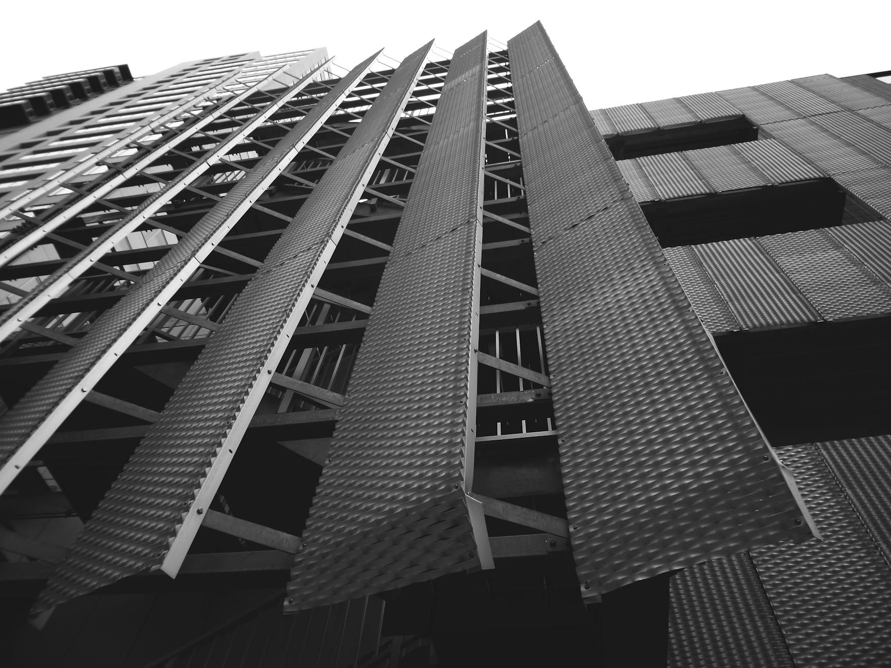 Modern museum architecture deconstructivist shards metal cladding