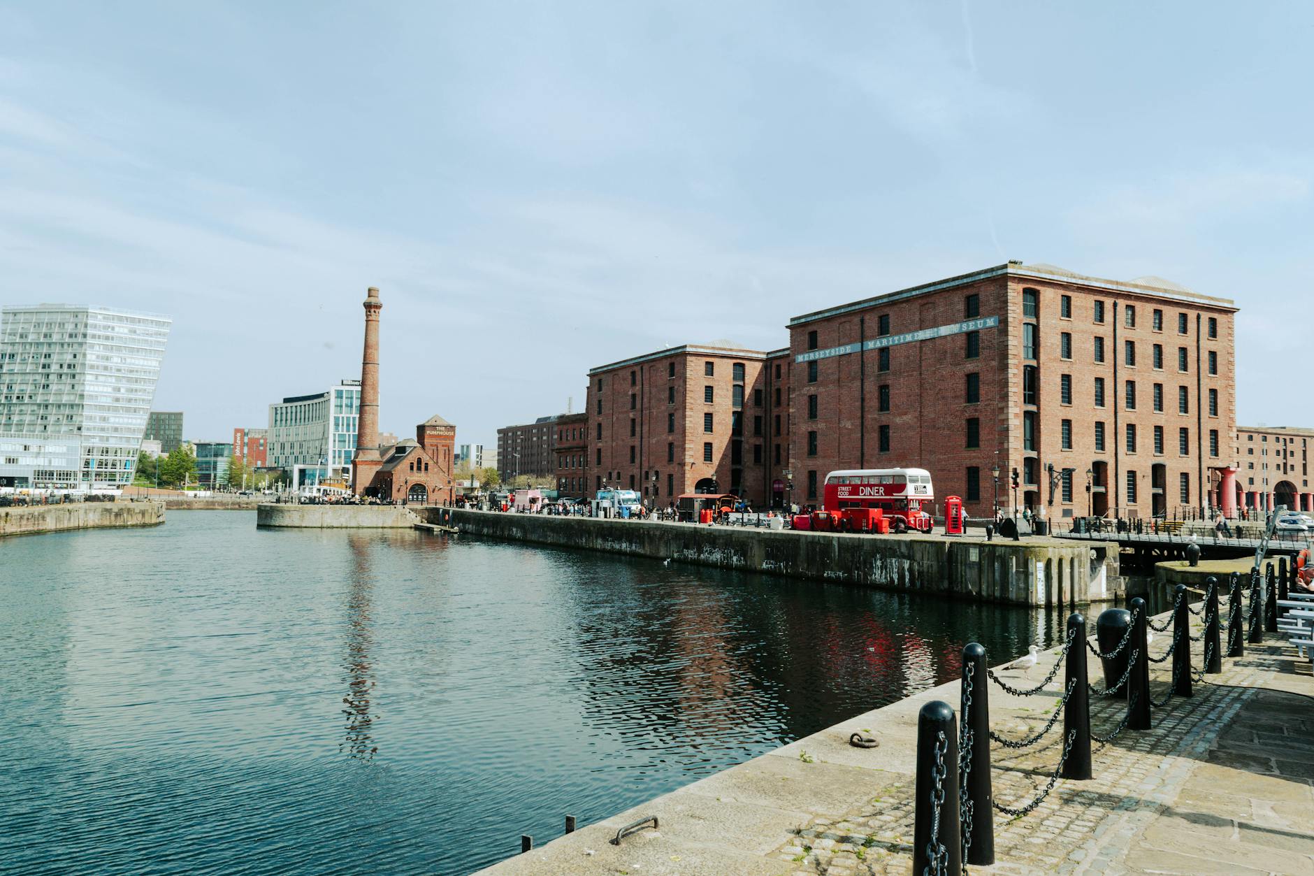 Liverpool Day Trip from Manchester: The Complete 2026 Guide 2 Royal Albert Dock Liverpool waterfront brick warehouses with boats