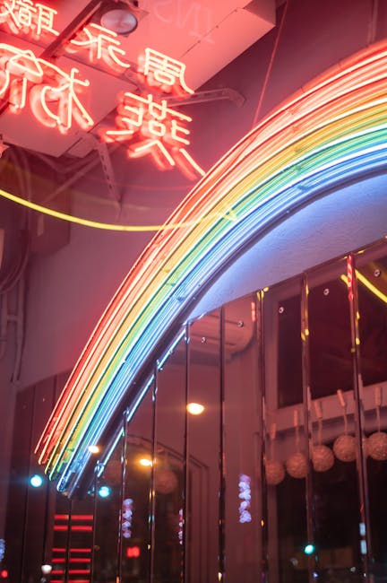 Manchester Gay Village bars rainbow