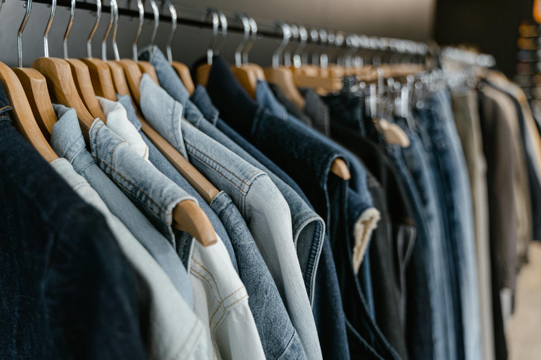 Best Vintage & Charity Shops in Manchester (2026 Guide) 3 Vintage clothing rail kilo sale denim jackets retro fashion