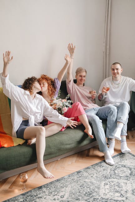 Manchester LGBTQ+ friends celebration