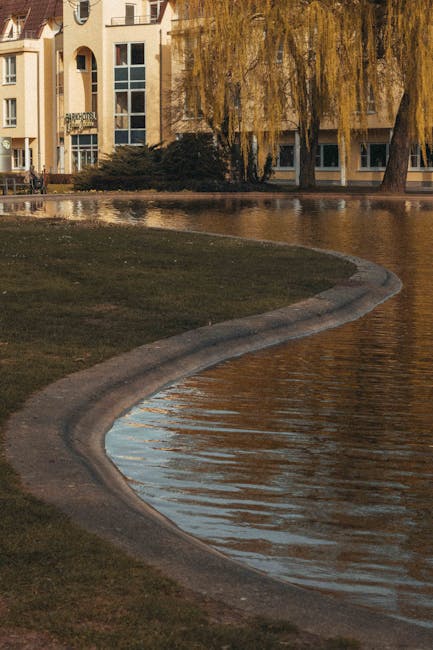 Manchester park lake reflection