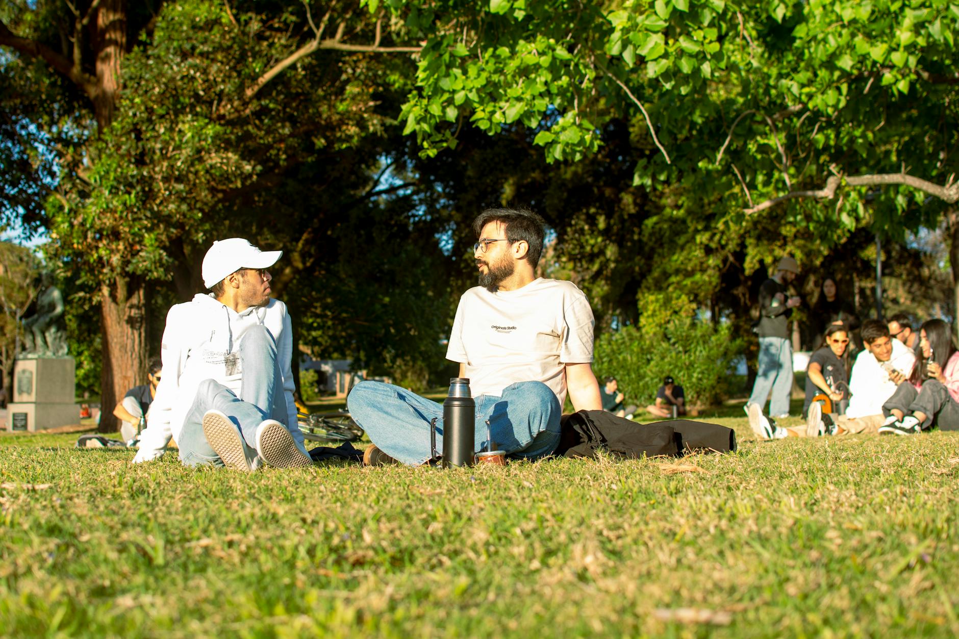 Manchester park summer picnic friends green space sunshine