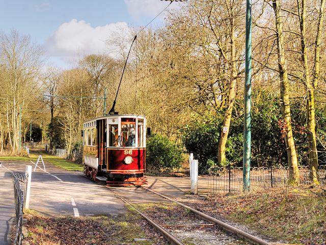 Heaton Park: Complete Visitor Guide 6 A red and cream vintage tram, car 96, on the Heaton Park Tramway track among trees